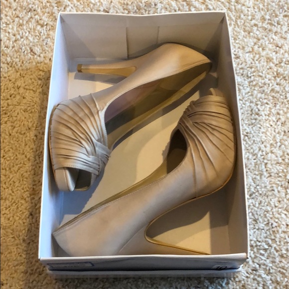 NWB Miss America Nude Peep Toe Heels - Picture 4 of 5